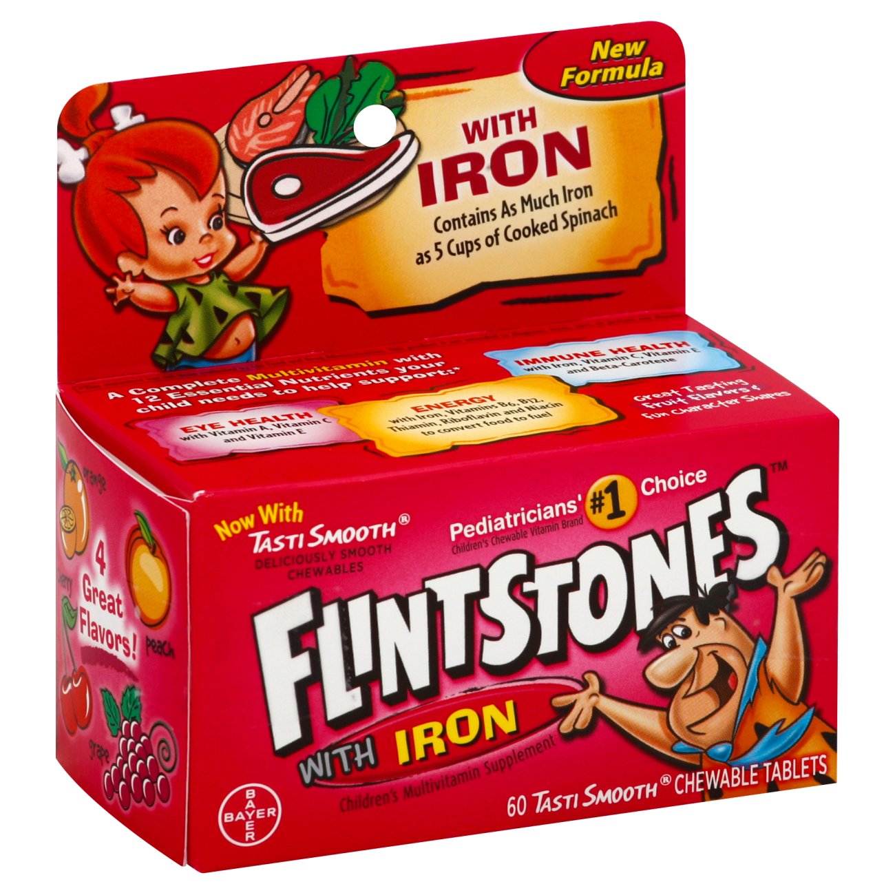 Flintstones Children S Complete Multivitamin Chewable Tablets With Iron Shop Multivitamins At H E B