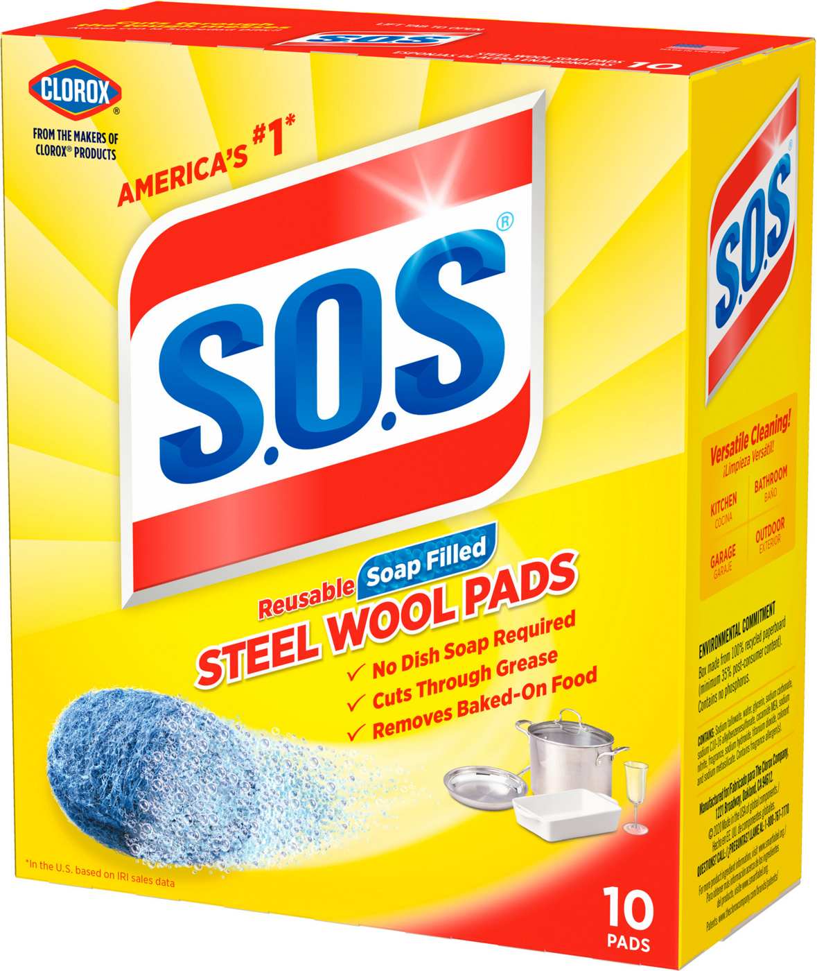 S.O.S. Soap Filled Steel Wool Pads; image 4 of 12