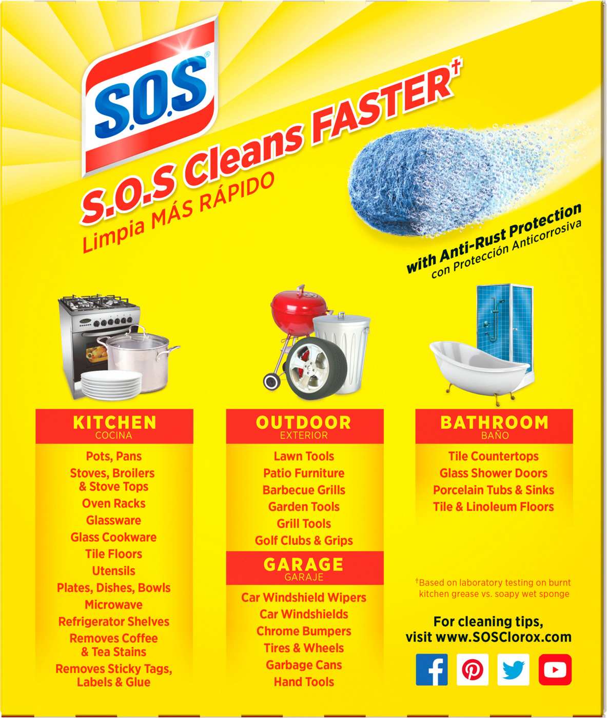 S.O.S. Soap Filled Steel Wool Pads; image 5 of 12