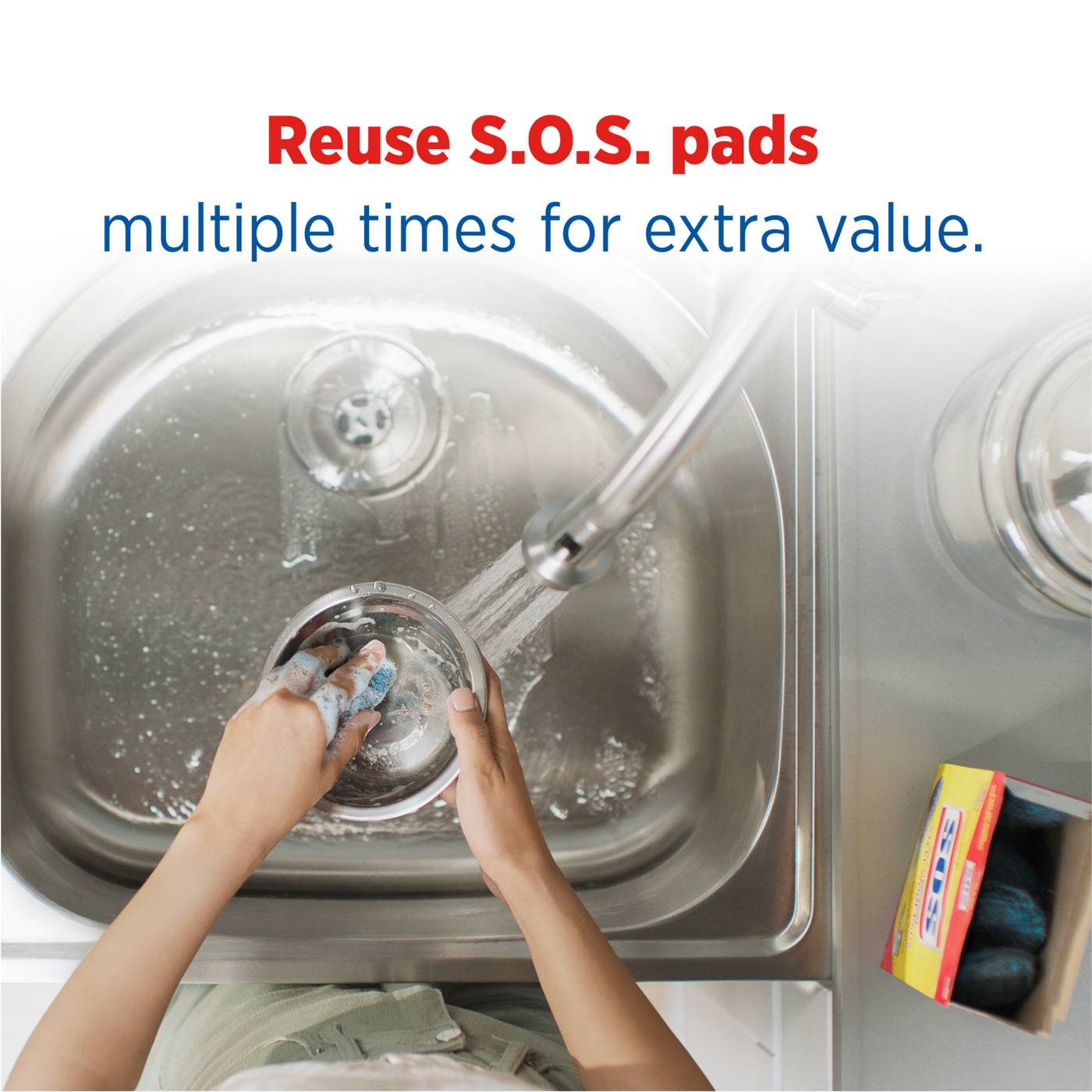 S.O.S. Soap Filled Steel Wool Pads; image 6 of 12