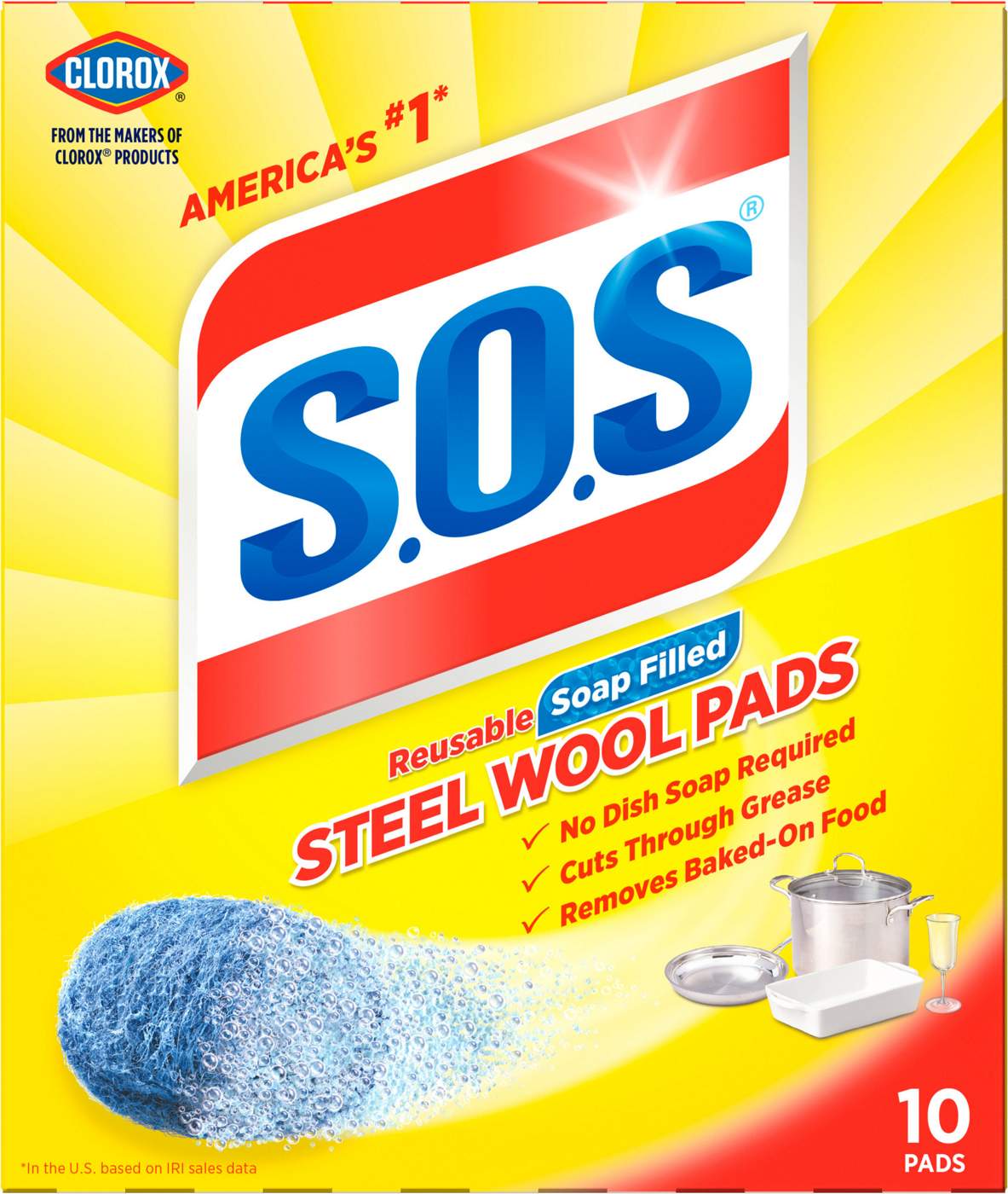 S.O.S. Soap Filled Steel Wool Pads; image 9 of 12