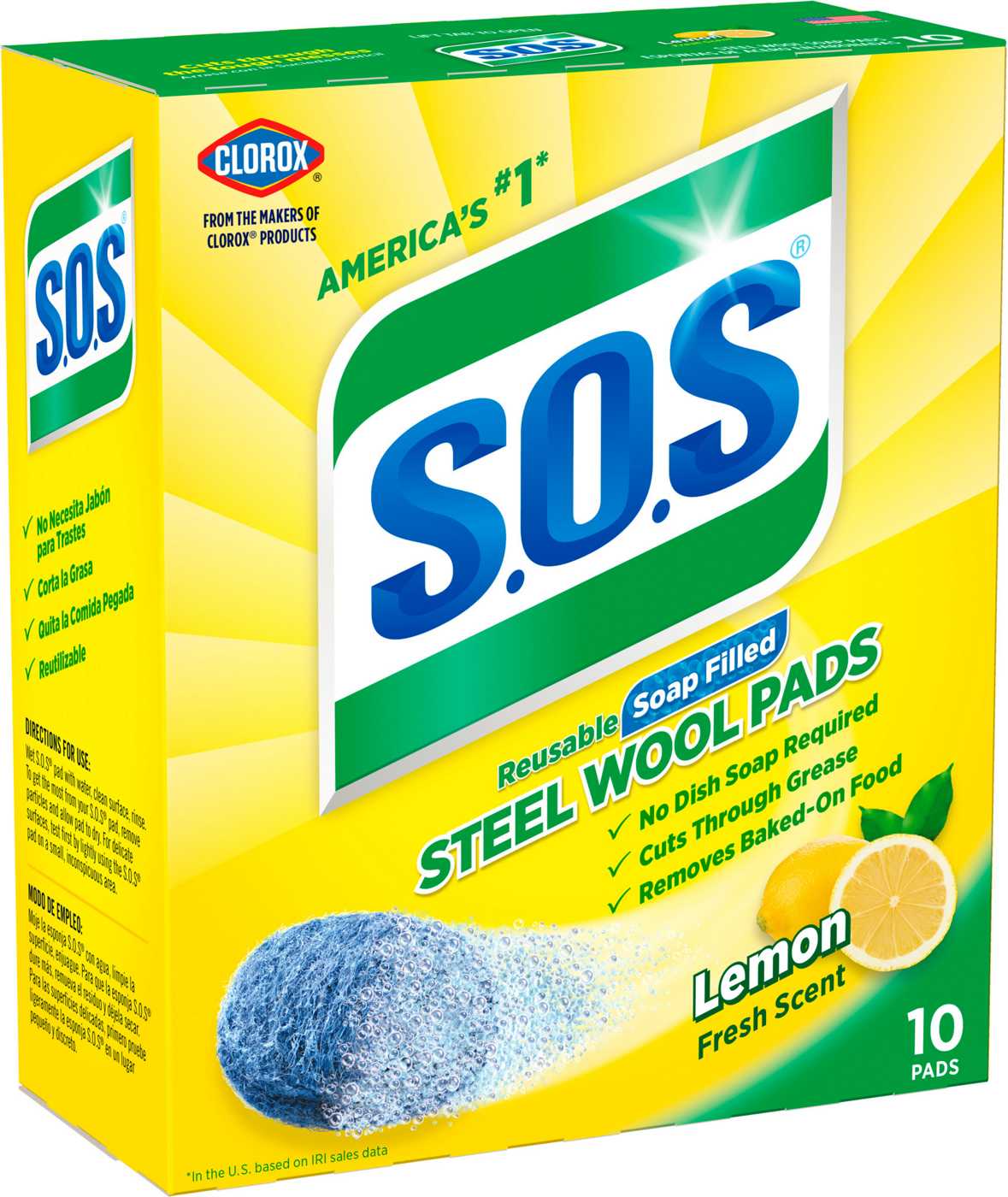 S.O.S Steel Wool Soap Pads - Lemon Fresh; image 6 of 11