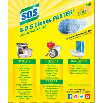 S.O.S Steel Wool Soap Pads - Lemon Fresh, 10 ct