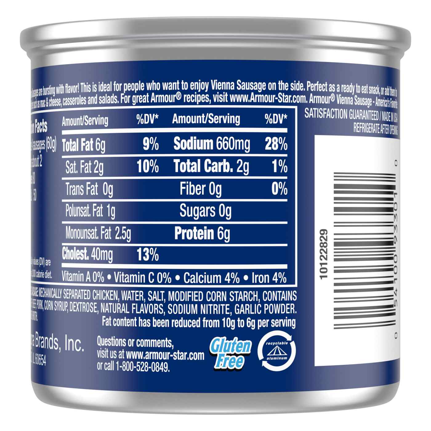 Armour Reduced Fat Vienna Sausage Canned Sausage; image 4 of 4