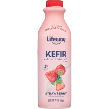 Lifeway Low-Fat Strawberry Kefir, 32 oz