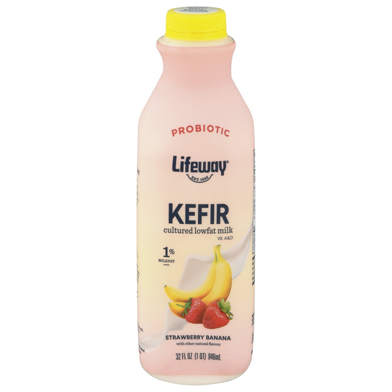 Lifeway Low-Fat Strawberry Banana Kefir Milk Smoothie - Shop Yogurt At ...