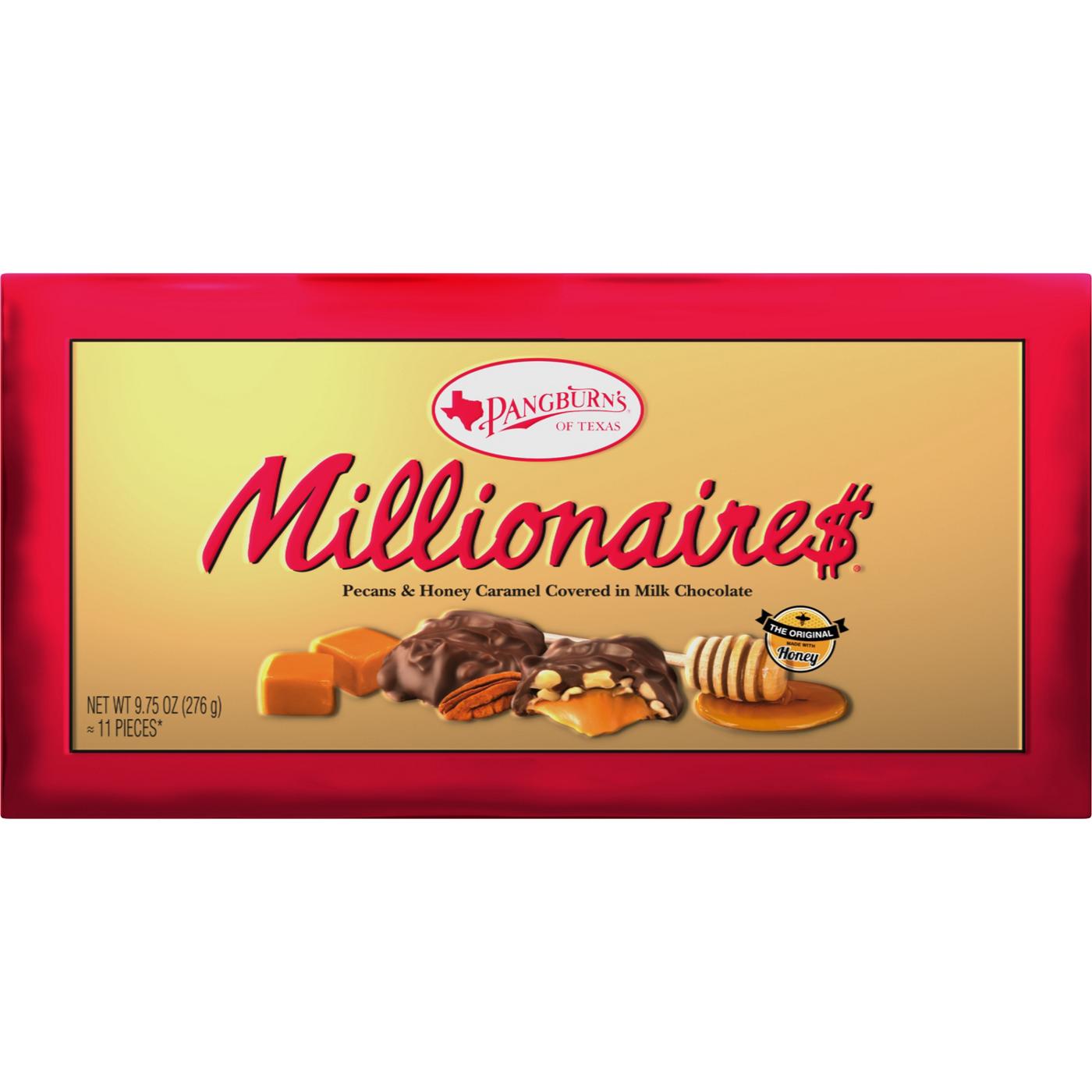 Pangburn's Millionaire$ Milk Chocolate Pecans & Honey Caramel Candy Box, 11 Pc; image 1 of 2