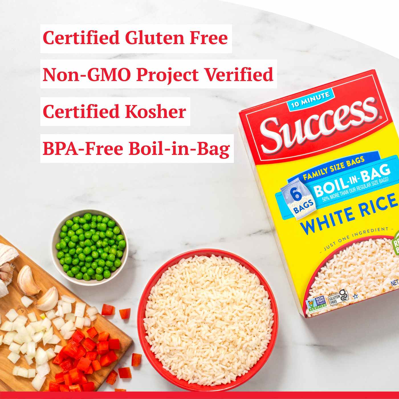 Success Boil-in-Bag White Rice Family Size Bags; image 2 of 10