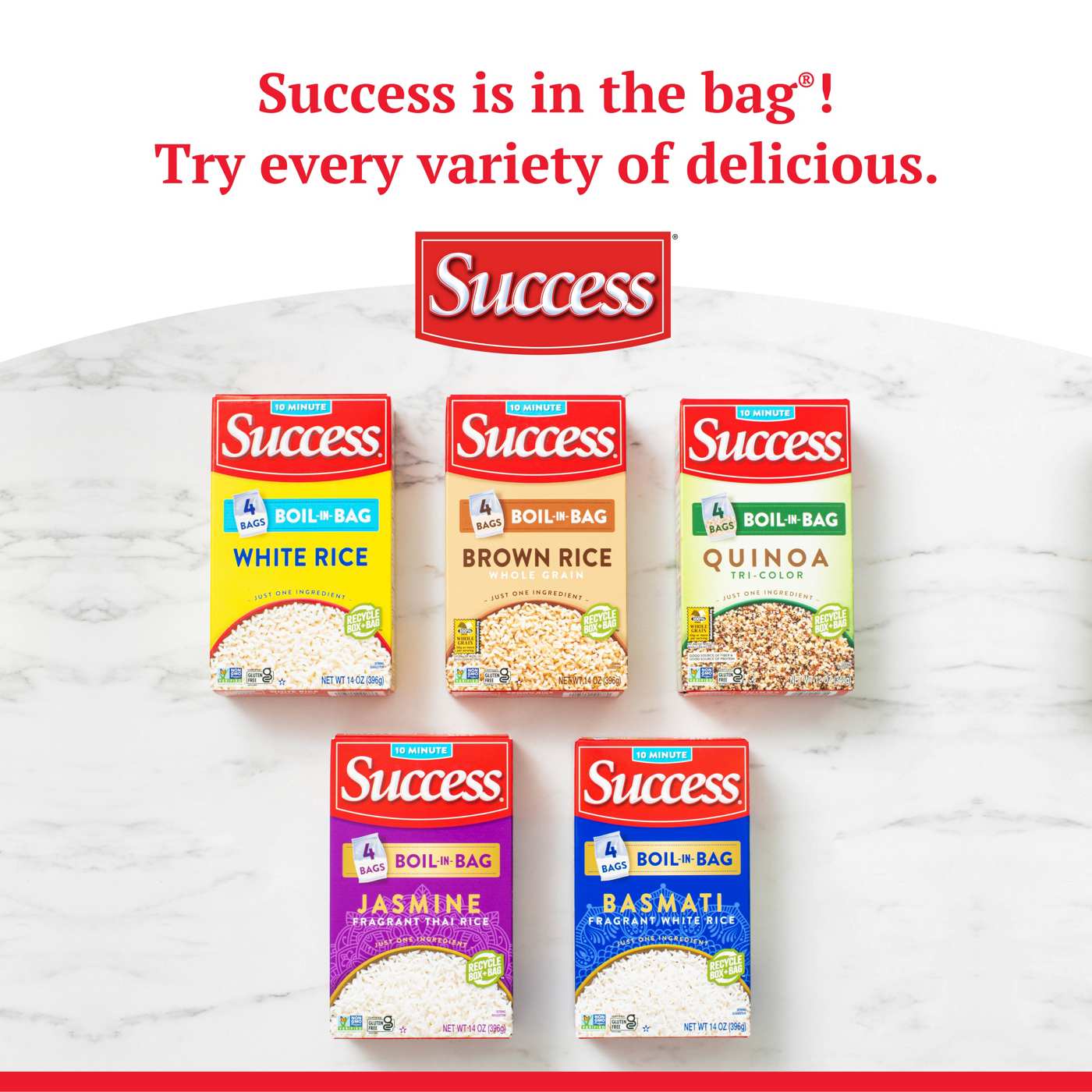 Success Boil-in-Bag White Rice Family Size Bags; image 4 of 7
