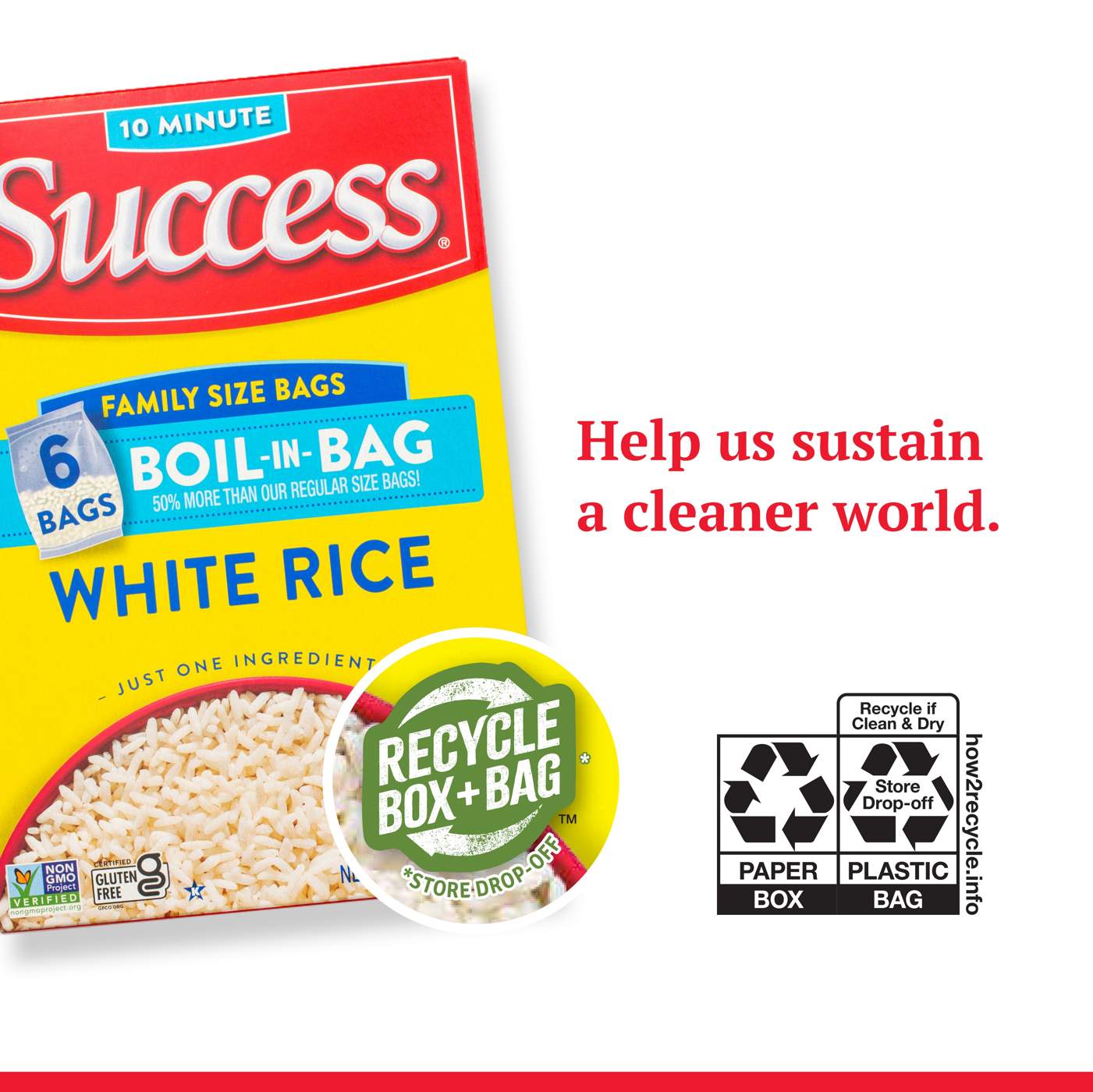 Success Boil-in-Bag White Rice Family Size Bags; image 5 of 7