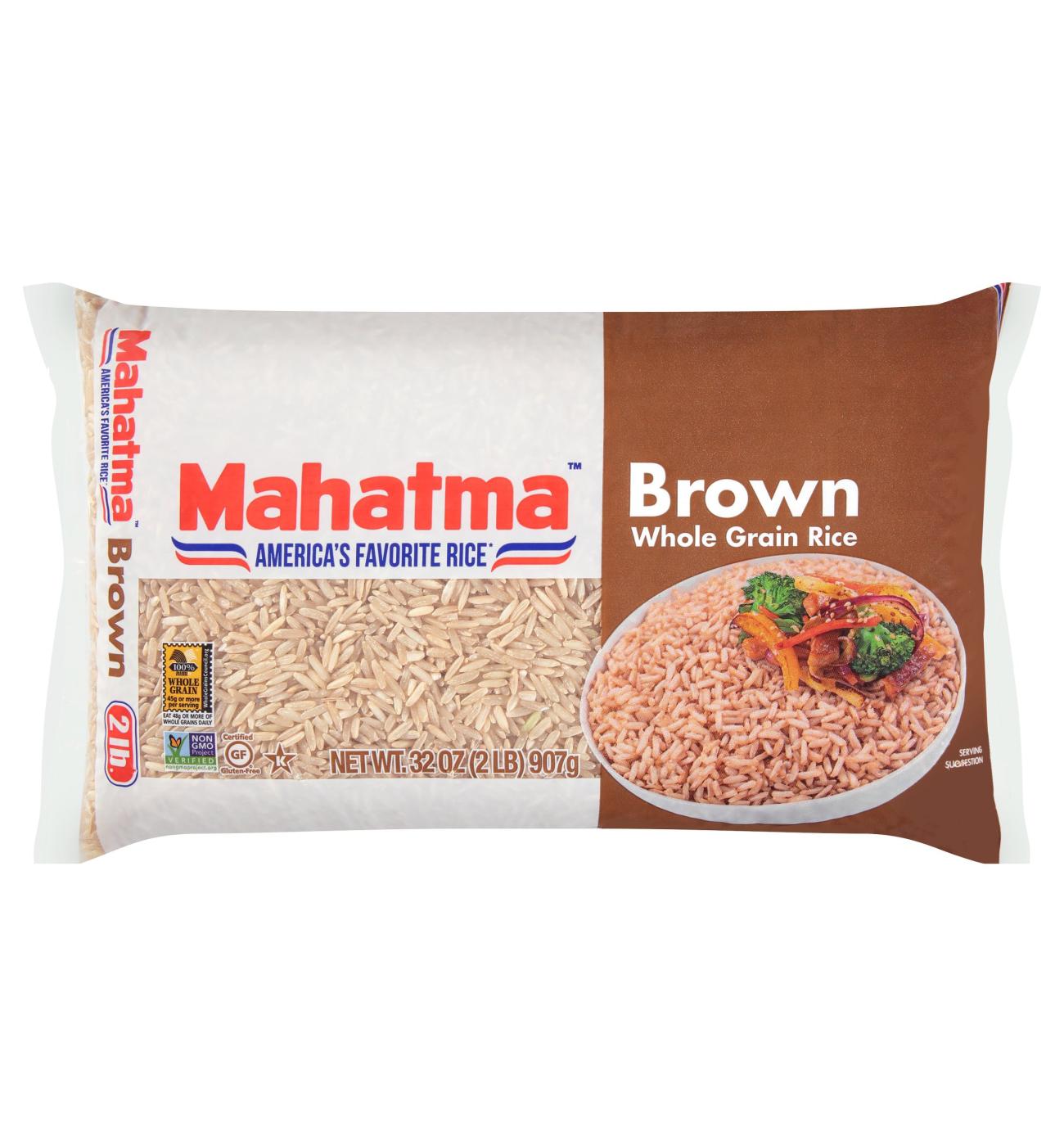 Mahatma Brown Whole Grain Rice; image 1 of 6
