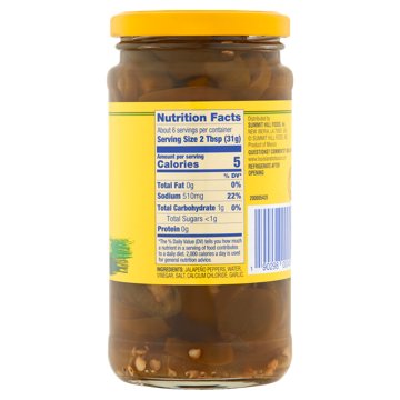 Louisiana Sliced Jalapeno Peppers, 12 oz