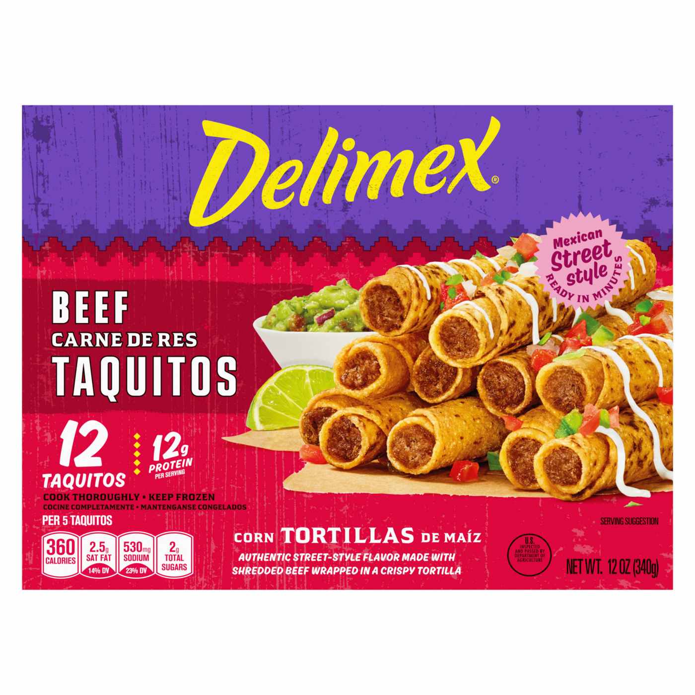 Delimex Beef Corn Taquitos; image 5 of 14