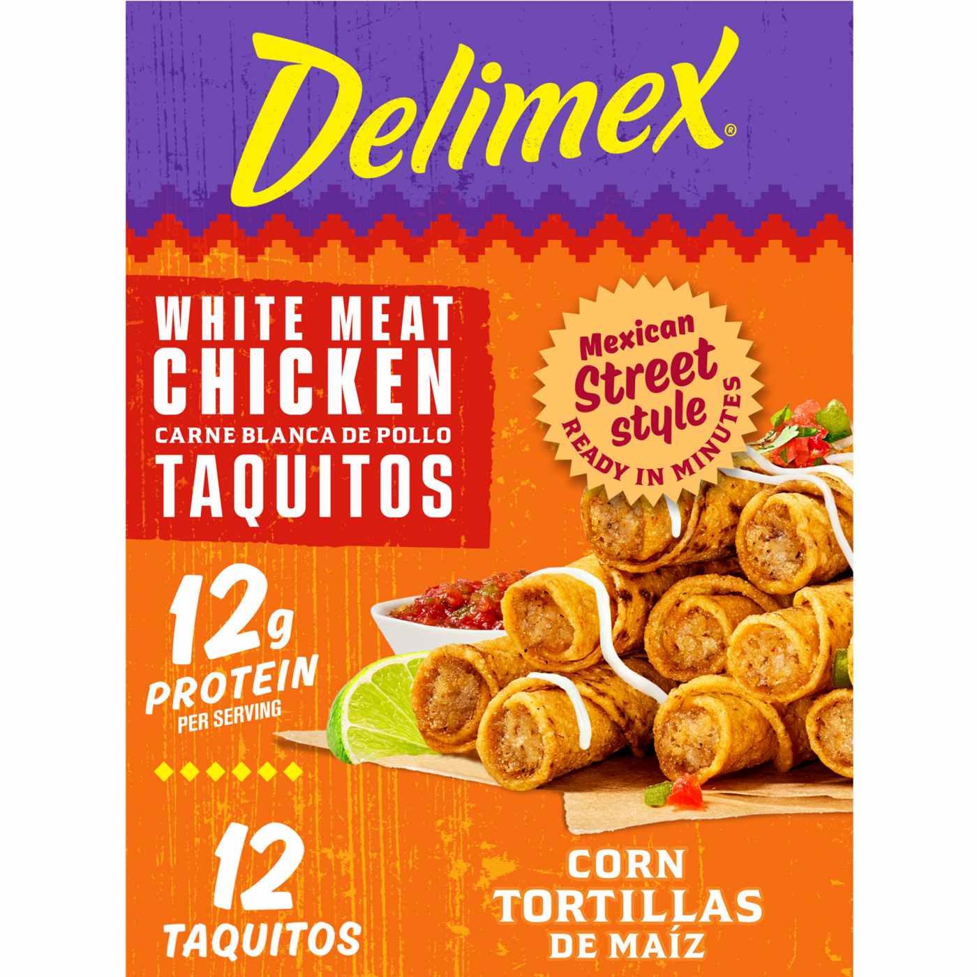 Delimex White Meat Chicken Corn Taquitos; image 1 of 9