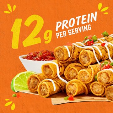 Delimex 12g Protein White Meat Chicken Corn Taquitos, 10 ct