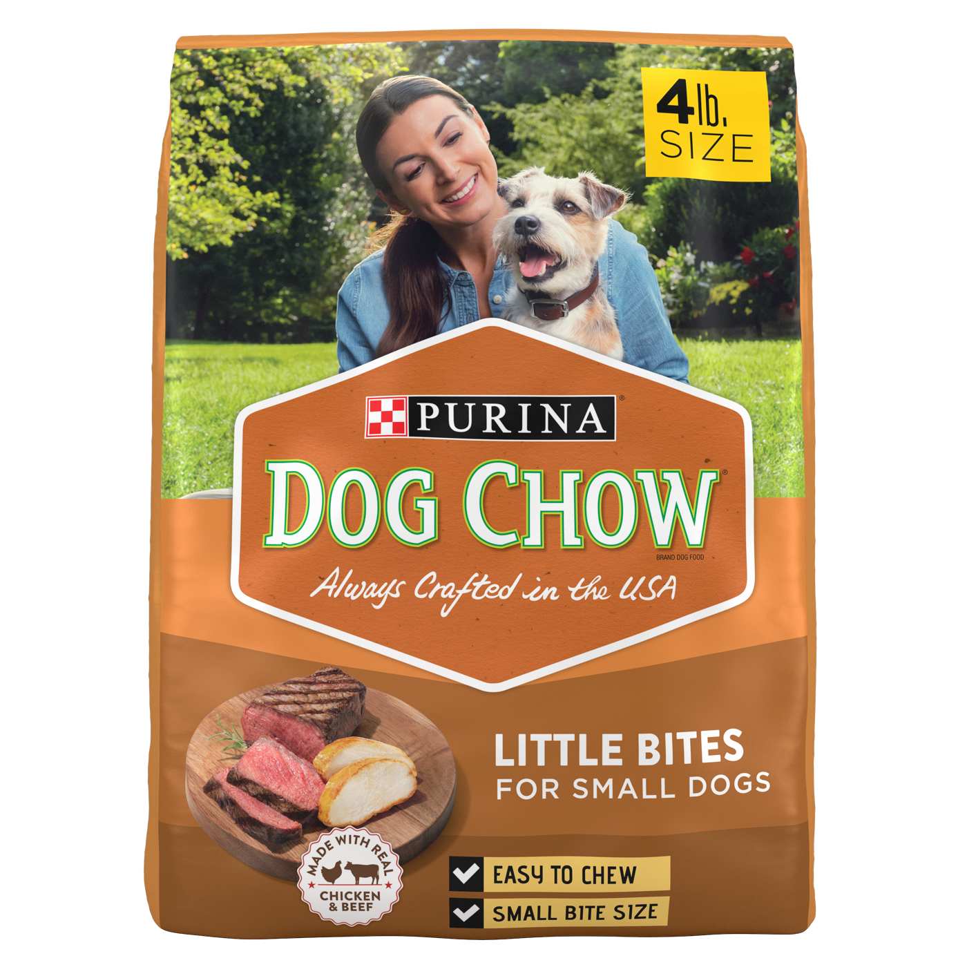 Dog Chow Purina Dog Chow Little Bites for Small Breed Dog Food Dry Recipe, With Real Chicken and Beef; image 1 of 7