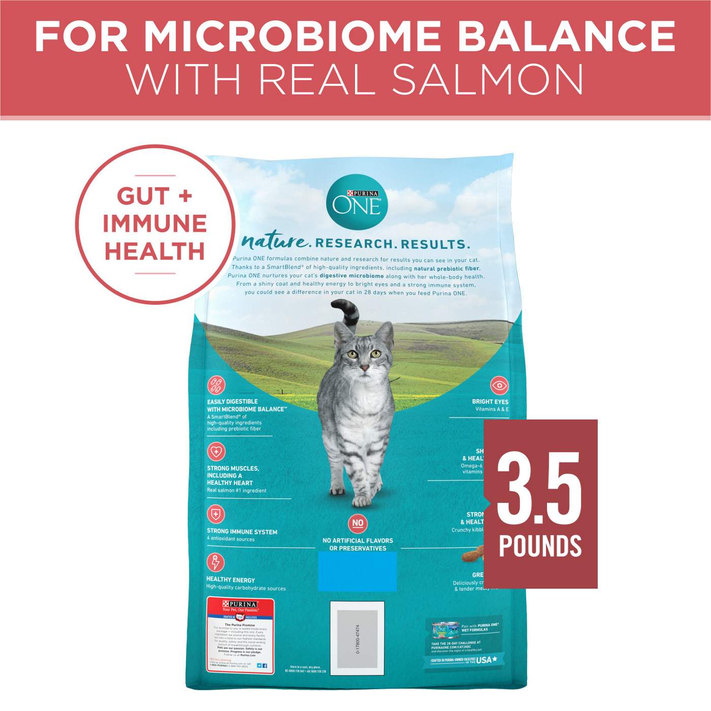 Purina ONE Natural Dry Cat Food - Tender Selects Blend With Real Salmon; image 7 of 7