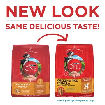 Purina ONE Dry Dog Food - Chicken and Rice Formula, 16.5 lb
