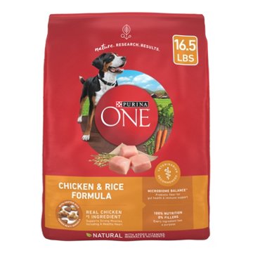Purina ONE Dry Dog Food - Chicken and Rice Formula, 16.5 lb