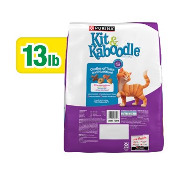Kit & Kaboodle Purina Dry Cat Food - Original Poultry, Liver and Ocean Fish Flavors, 13 lb