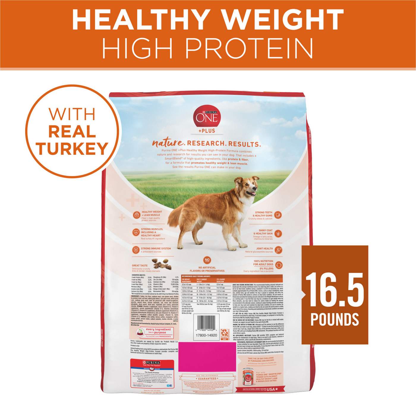 Purina ONE Purina ONE Plus Healthy Weight High-Protein Dog Food Dry Formula; image 2 of 6