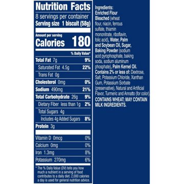 Pillsbury Grands! Butter Tastin' Southern Homestyle Biscuits, 8 ct