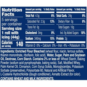 Pillsbury Cinnamon Rolls with Icing, 5 ct