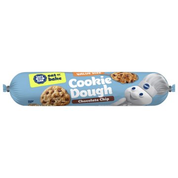 Pillsbury Ready to Eat or Bake Cookie Dough - Chocolate Chip, Value Size, 30 oz