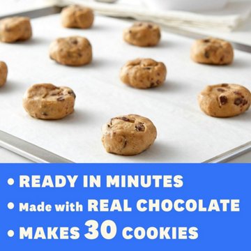Pillsbury Ready to Eat or Bake Cookie Dough - Chocolate Chip, Value Size, 30 oz