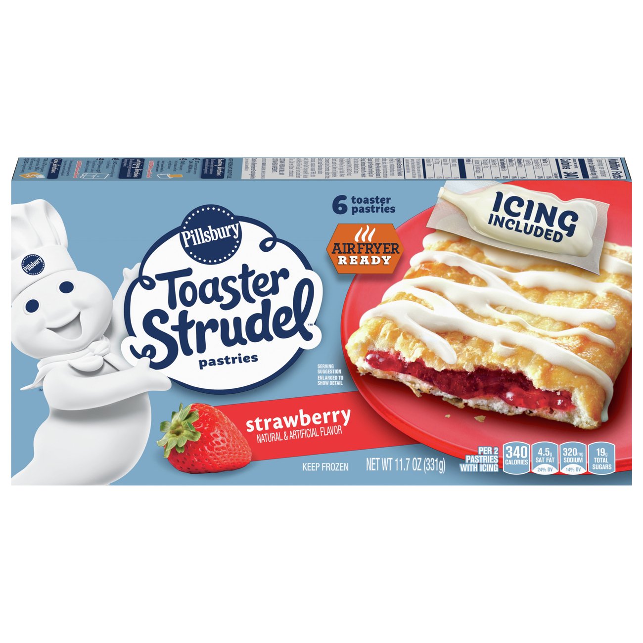 Pillsbury Toaster Strudel Strawberry Pastries - Shop Desserts ...