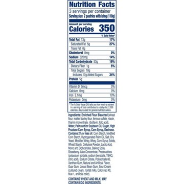 Pillsbury Toaster Strudel Frozen Pastries - Cream Cheese & Strawberry, 6 ct