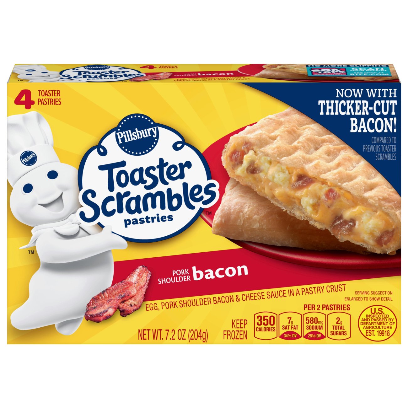 Pillsbury Toaster Scrambles Bacon Toaster Pastries Shop Desserts