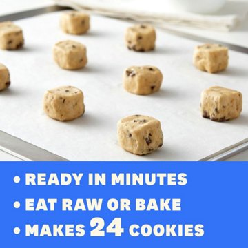 Pillsbury Ready to Eat or Bake Cookie Dough - Chocolate Chip, 24 ct