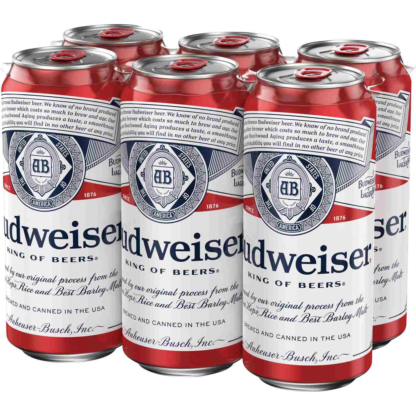 Budweiser Beer 6 pk Cans; image 2 of 3