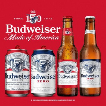 Budweiser American Lager Beer Cans, 6 pk, 16 oz