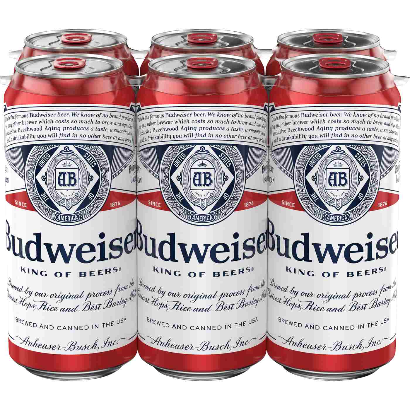 Budweiser Beer 6 pk Cans; image 3 of 3