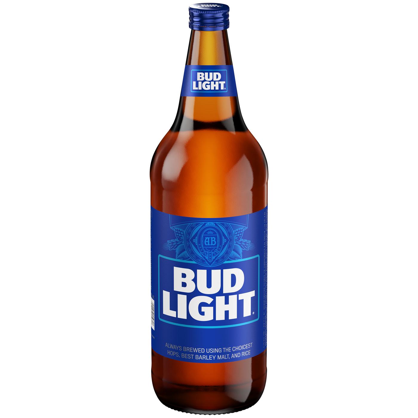 Bud Light Beer Bottle; image 1 of 2