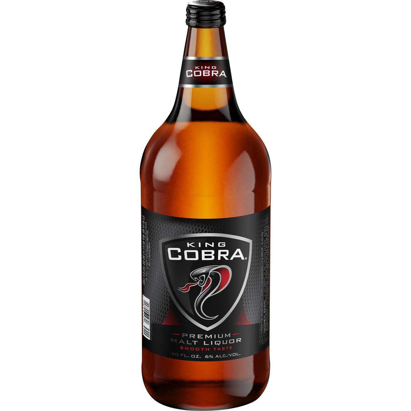 King Cobra Premium Malt Liquor Bottle; image 1 of 2