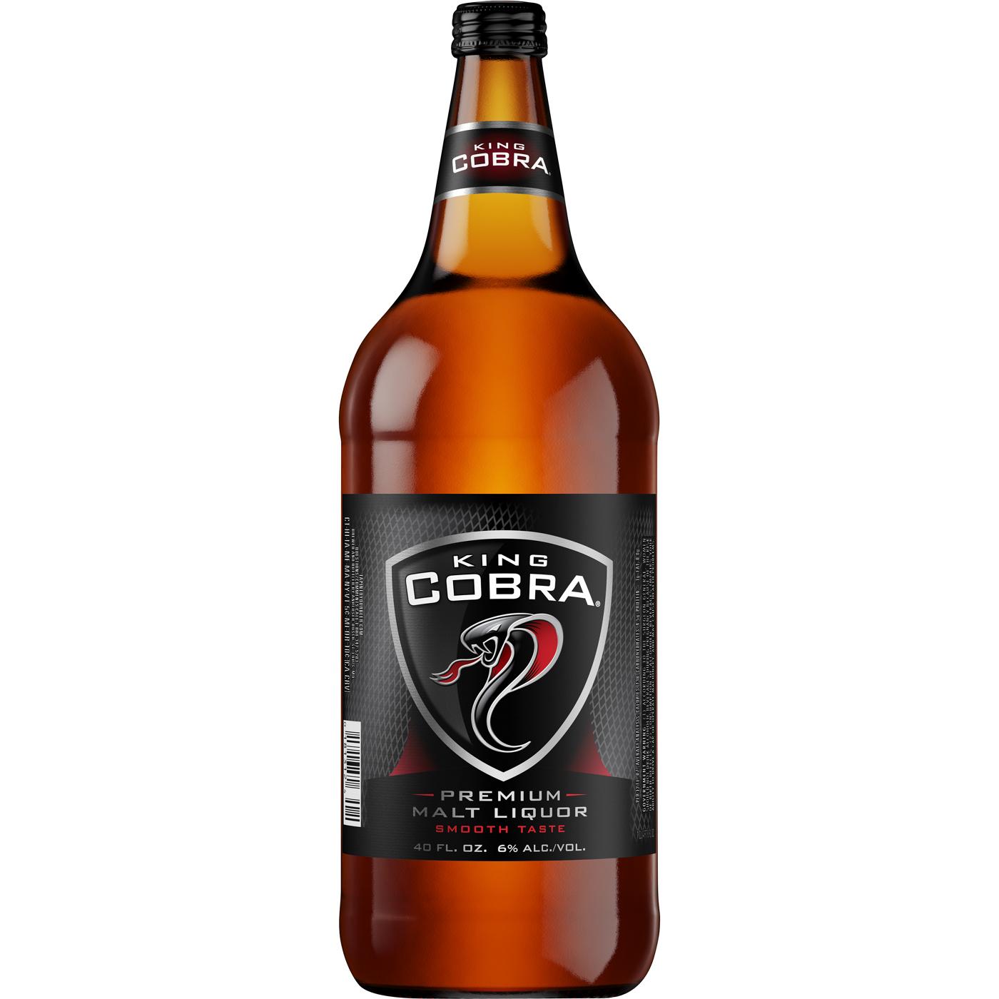 King Cobra Premium Malt Liquor Bottle; image 2 of 2