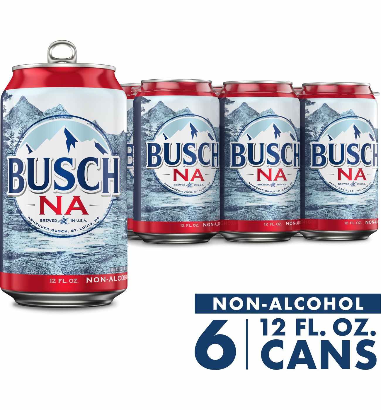 Busch Non Alcoholic Beer 6 pk Cans; image 2 of 8