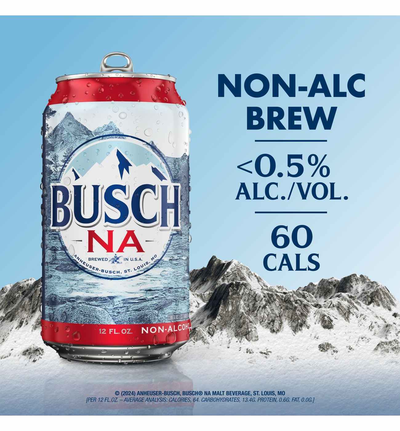 Busch Non Alcoholic Beer 6 pk Cans; image 7 of 8