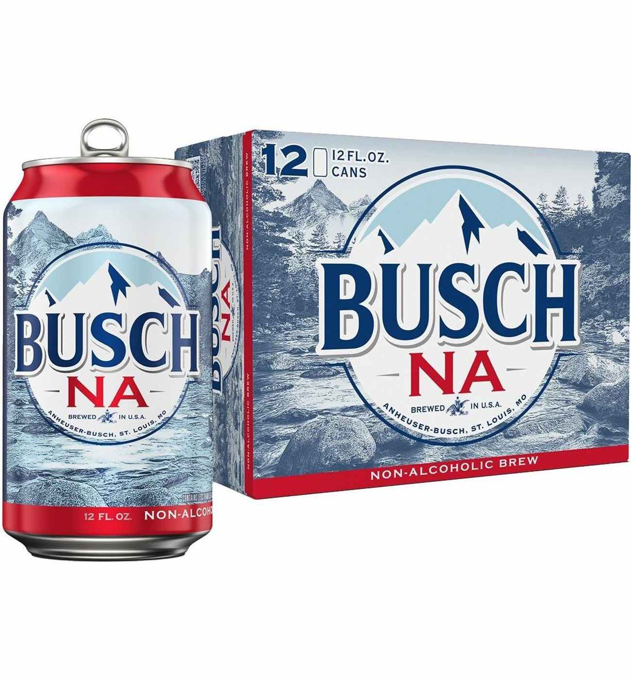 Busch Non-Alcoholic Beer 12 pk Cans; image 1 of 2