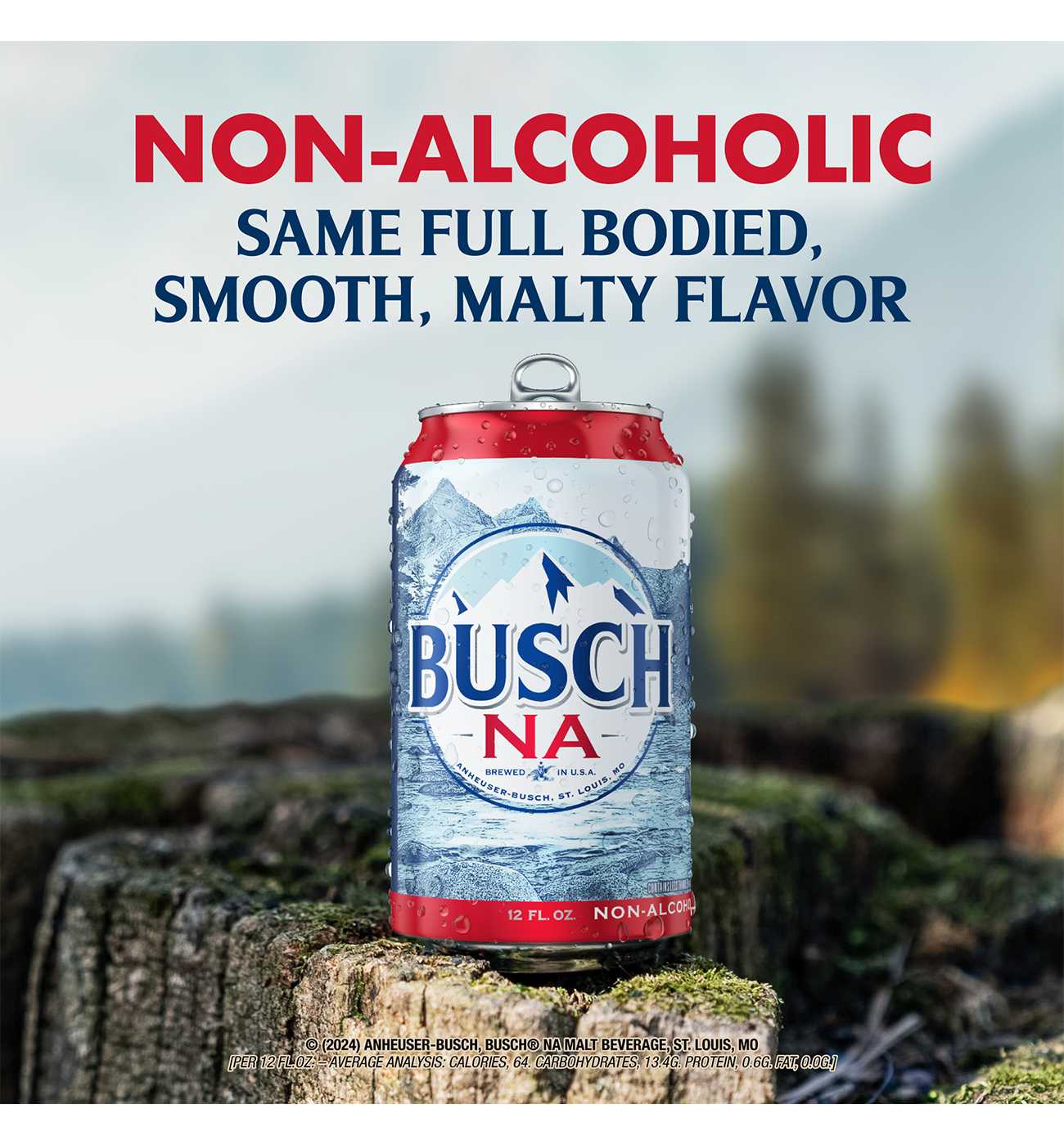 Busch Non-Alcoholic Beer 12 pk Cans; image 2 of 2