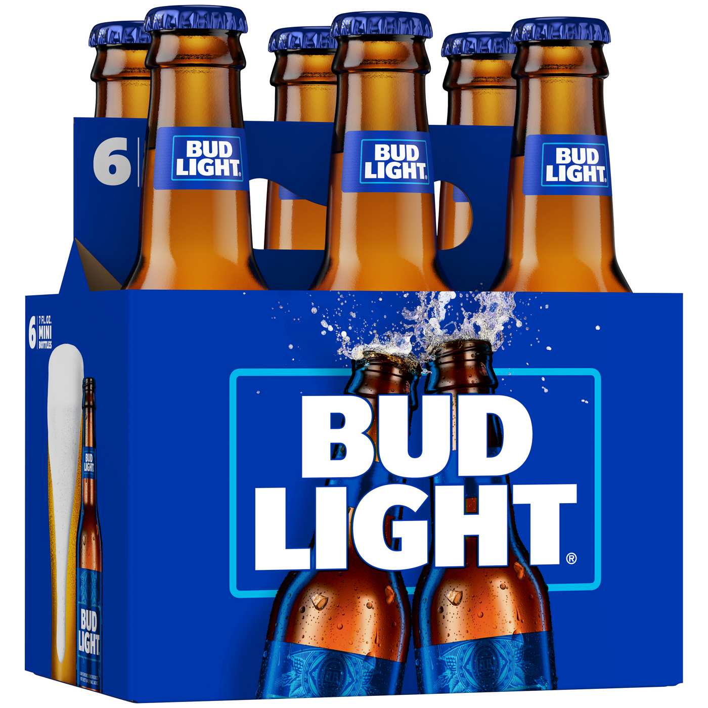 Bud Light Beer 6 pk Bottles; image 1 of 2