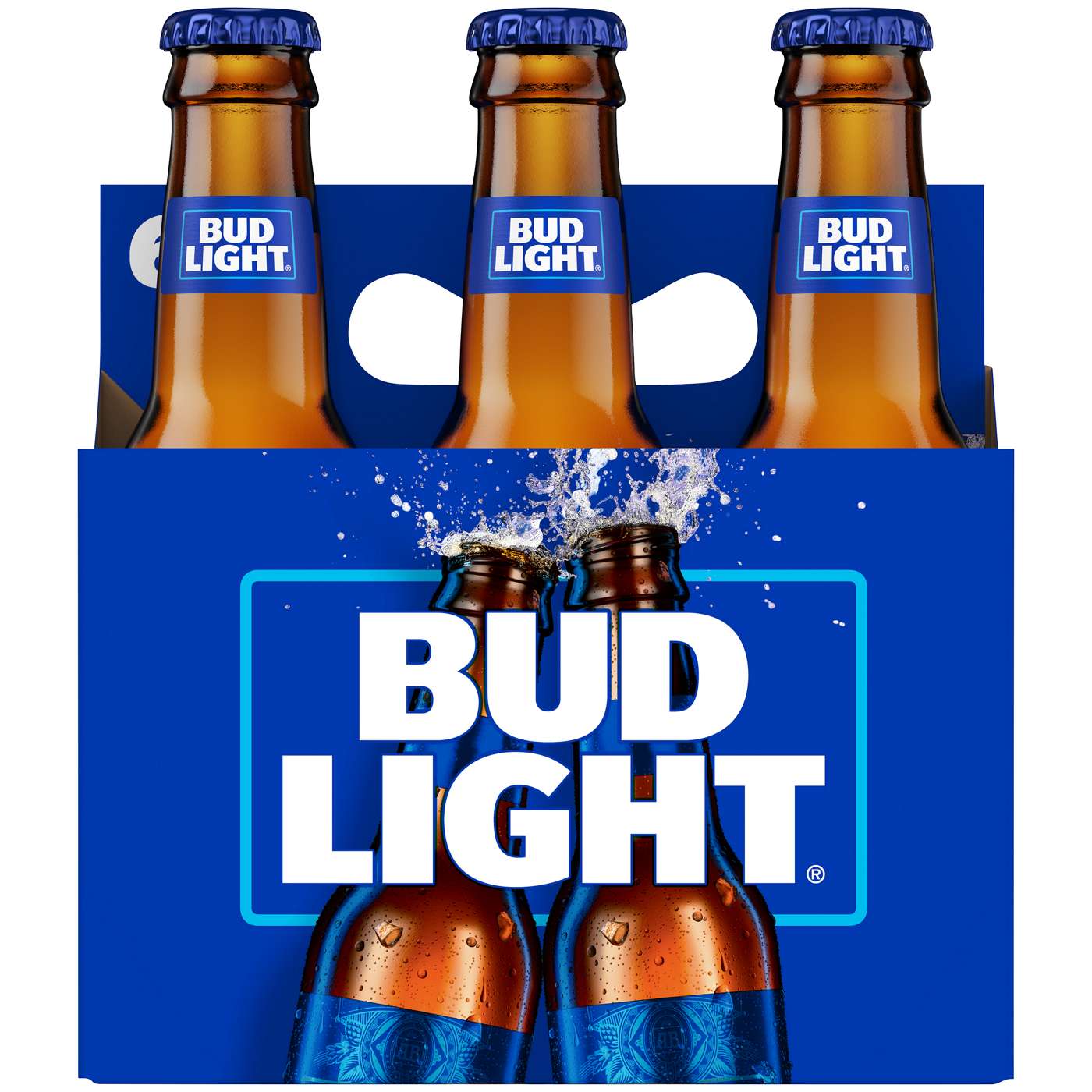 Bud Light Beer 6 pk Bottles; image 2 of 2
