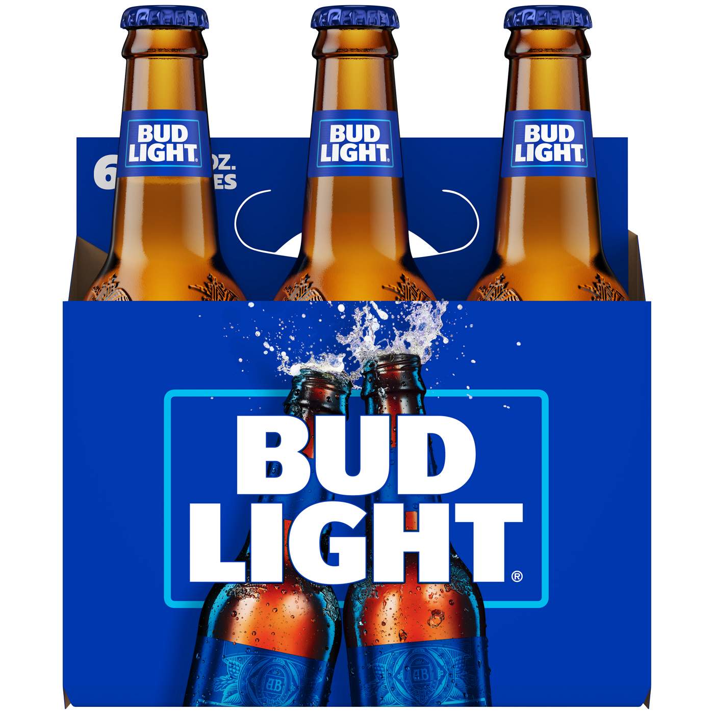Bud Light Beer 6 pk Longneck Bottles; image 2 of 2