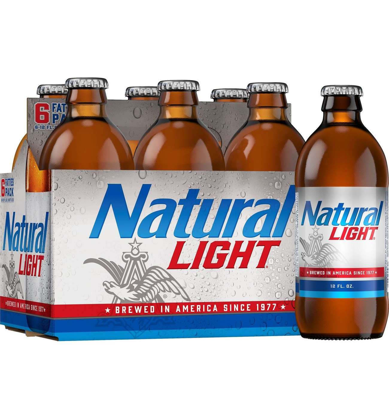 Natural Light Beer 6 pk Longneck Bottles; image 1 of 7
