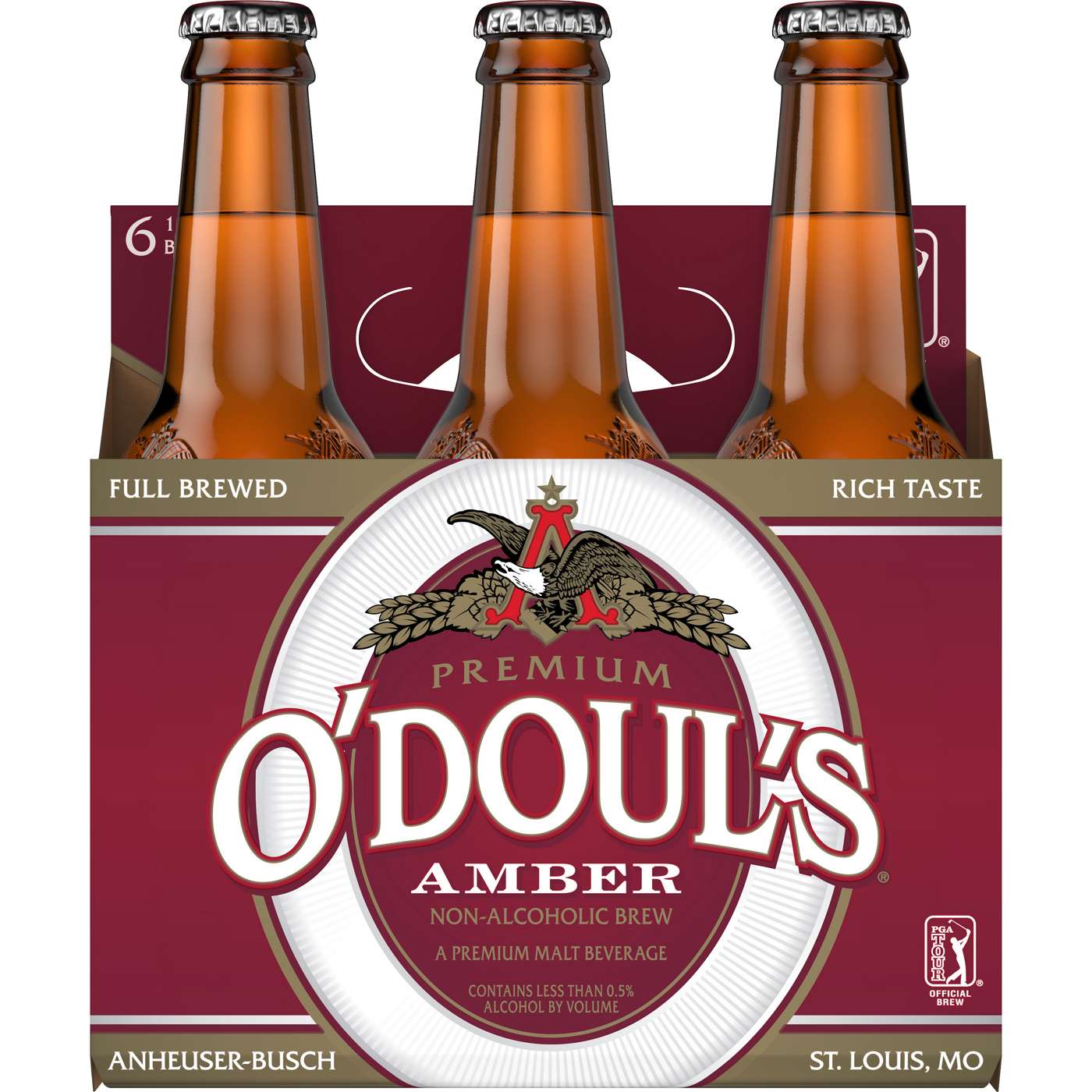 O'Douls Amber Non-Alcoholic Beer 6 pk Bottles; image 2 of 2