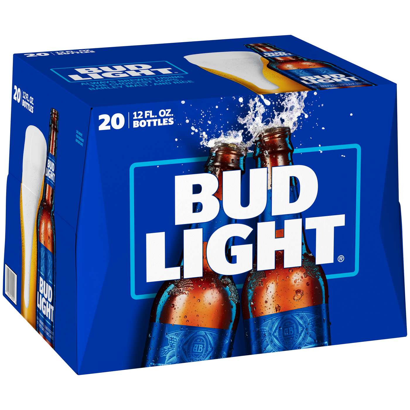 Bud Light Beer 20 pk Bottles; image 1 of 2