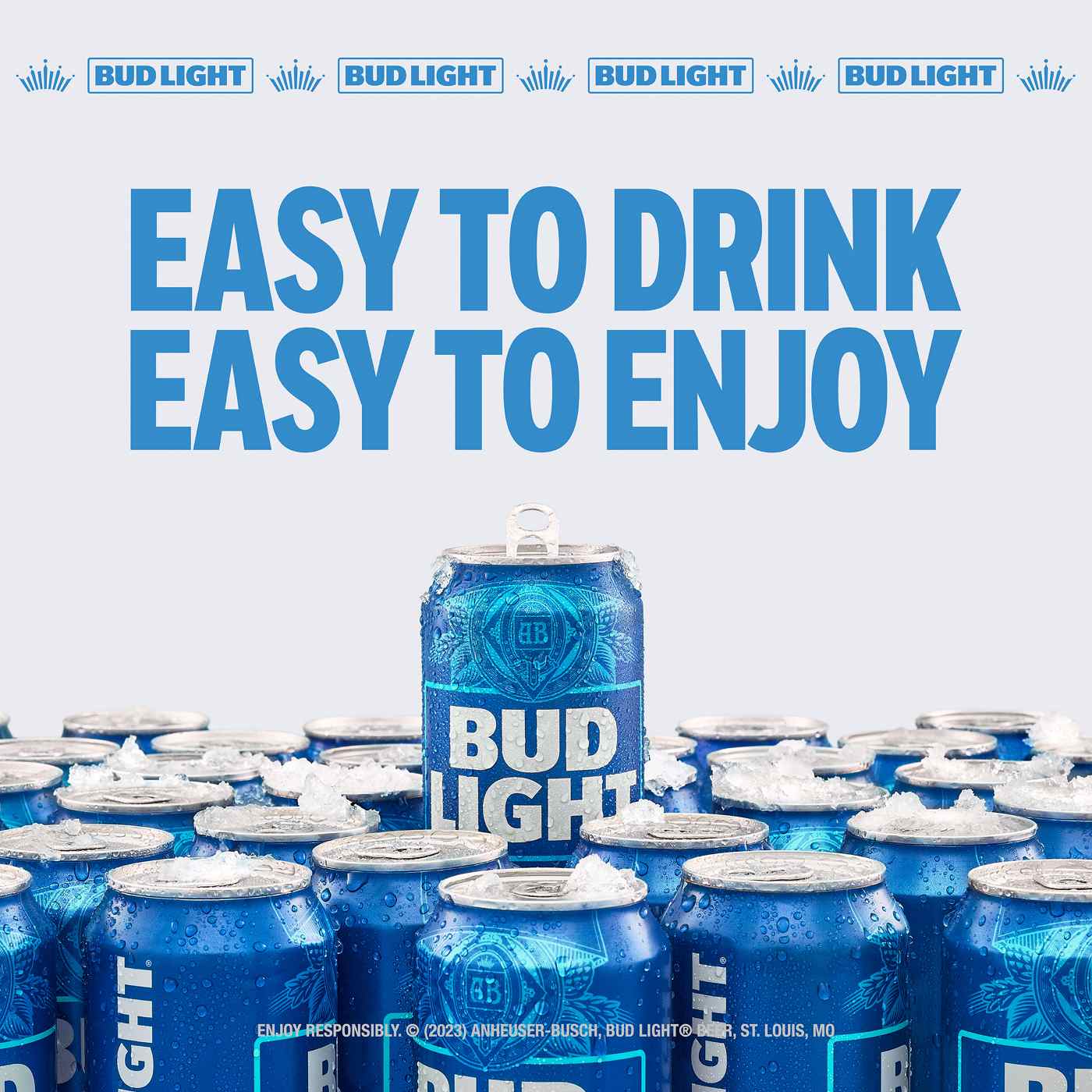 Bud Light Lager Beer Cans, 30 pack; image 2 of 7